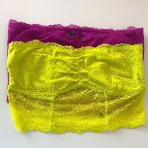 Bundle of 2 American Eagle Lace Bandeau Bras